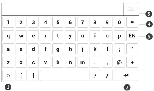 POCKETBOOK INKPAD 3 - Utilisation du clavier virtuel - 1