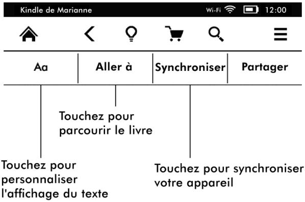 AMAZON KINDLE PAPERWHITE - Barres d'outils - 2