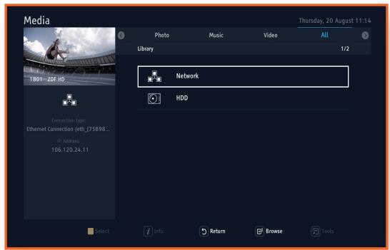 SAMSUNG GX-SM650SJ - USING THE DLNA - 1