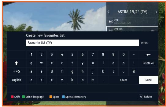 SAMSUNG GX-SM650SJ - Create new favourite channel list - 1