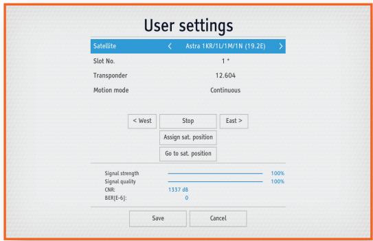SAMSUNG GX-SM650SJ - DiSEqC Motor settings - 1