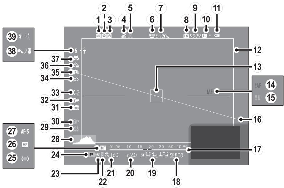 FUJIFILM X-T100 - Shooting: Optical Viewfinder - 1