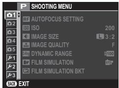 FUJIFILM X-T100 - Using the Setup Menu - 1