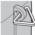 FUJIFILM X-T100 - Pass the clip through the eyelet. - 1