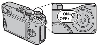 FUJIFILM X-T100 - Turning the Camera on and Off - 1