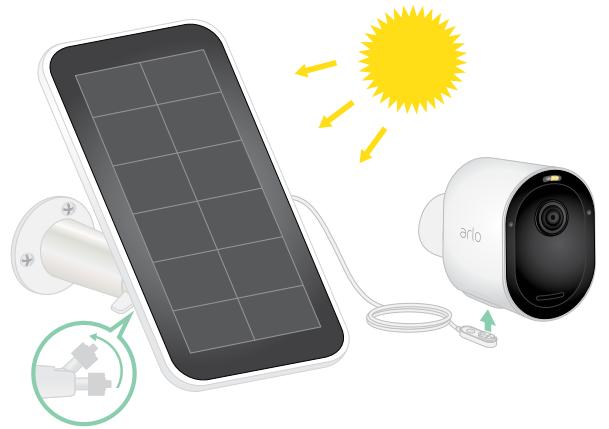 ARLO PRO 3 VMC4040P - Connect your camera to the Arlo solar panel (sold separately) - 1
