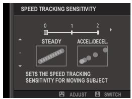 FUJIFILM GFX 100 - SPEED TRACKING SENSITIVITY - 1