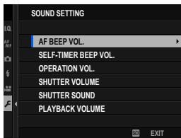 FUJIFILM GFX 100 - SOUND SETTING - 1
