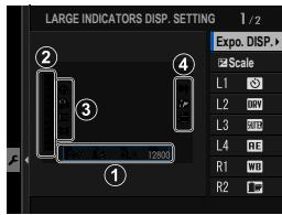 FUJIFILM GFX 100 - LARGE INDICATORS DISP. SETTING - 1