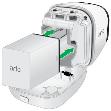 ARLO GO VMA4250 - Pour insérer la batterie : - 1