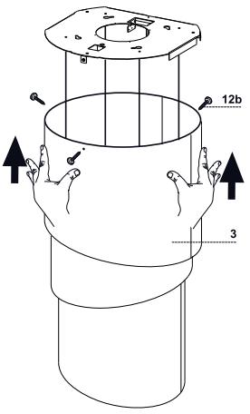 FABER PAREO PLUS - FIXATION (corps de hotte intermédiaire + corps de hotte de plafond) - 1