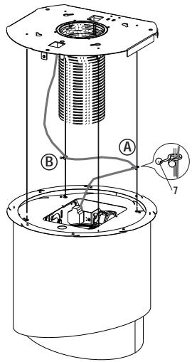 FABER PAREO PLUS - FIXATION DU CÂBLE D'ALIMENTATION - 1
