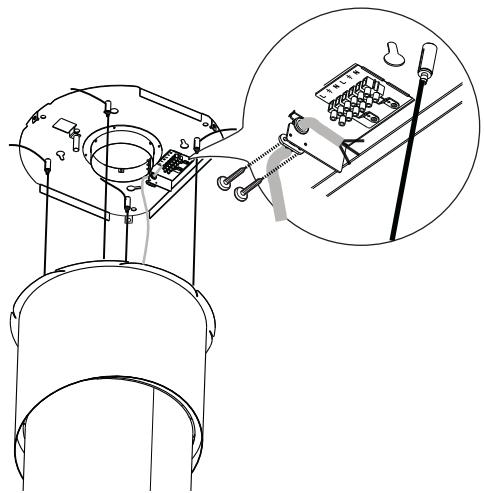 FABER PAREO PLUS - FIXATION DU CÂBLE D'ALIMENTATION - 2