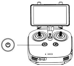 DJI PHANTOM 4 RTK - Turning the Remote Controller On and Off - 1
