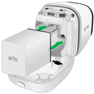 ARLO GO VMA4260 - Pour insérer la batterie : - 2