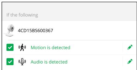 ARLO GO VMA4260 - > Pour modifier le niveau de sensibilité aux sons d'une alarme : - 2