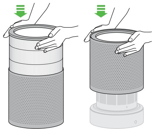DYSON PURE LINK COOL TOWER - Replacing the filter unit - 7