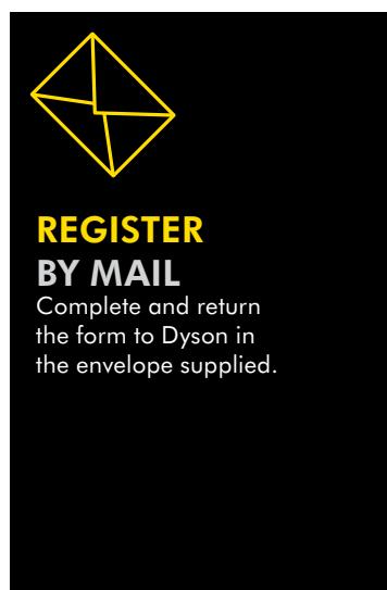 DYSON PURE LINK COOL TOWER - EASY WAYS TO REGISTER YOUR FREE 2 YEAR GUARANTEE - 4