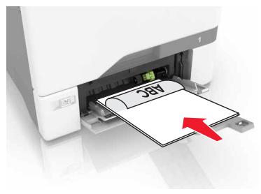 LEXMARK CS727DE - Chargez le papier : - 1