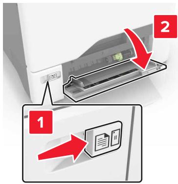 LEXMARK CS727DE - Remplacement du rouleau de saisie dans le chargeur multifonction - 1