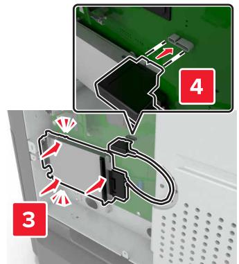 LEXMARK CS727DE - Installation d'un disque dur sur l'imprimante - 6