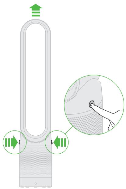 DYSON TP02 - Replacing the filter unit - 4