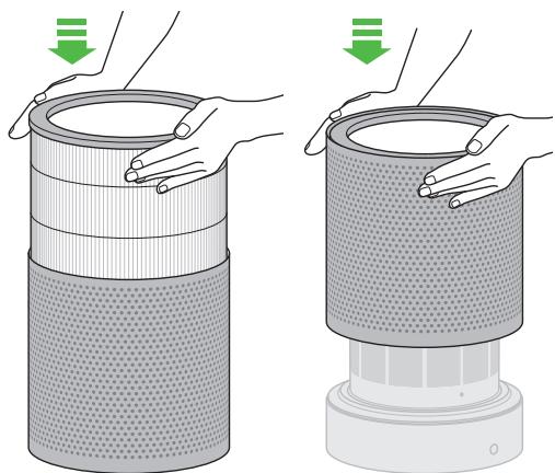DYSON TP02 - Replacing the filter unit - 7