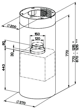 FRANKE FTU370I - Encombrement - 1