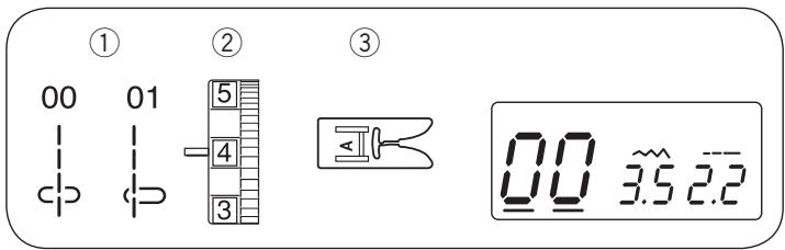 AEG-ELECTROLUX EG 70X - - Réglage de la position de chute de l'aiguille - 2