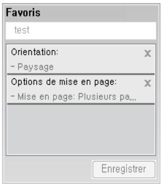 SAMSUNG XPRESS M2026W - Utilisation d'un réglage favori - 1