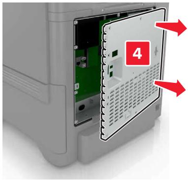 LEXMARK CS728DE - Installation d'un disque dur sur l'imprimante - 4