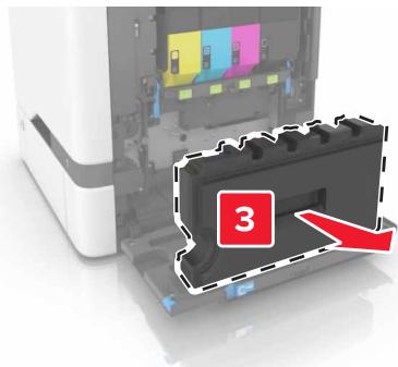 LEXMARK CS728DE - Remplacement de la bouteille de récupération de toner - 6