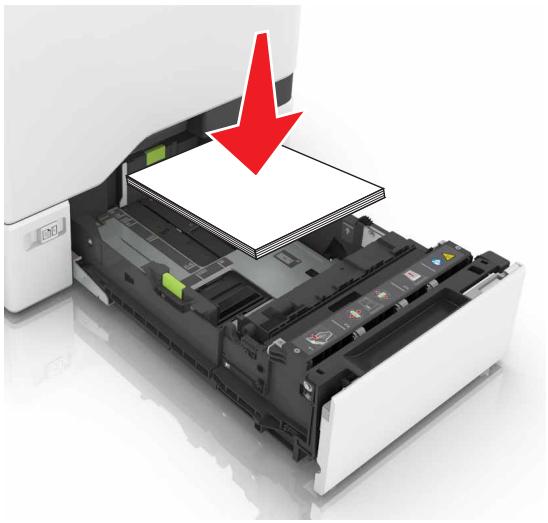 LEXMARK CS728DE - Chargez le papier correctement - 2
