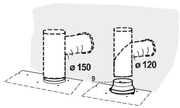 FABER INCA LUX 2.0 - VÝSTUP VZDUCHU U FILTRAČNÍHO PROVEDENÍ - 2