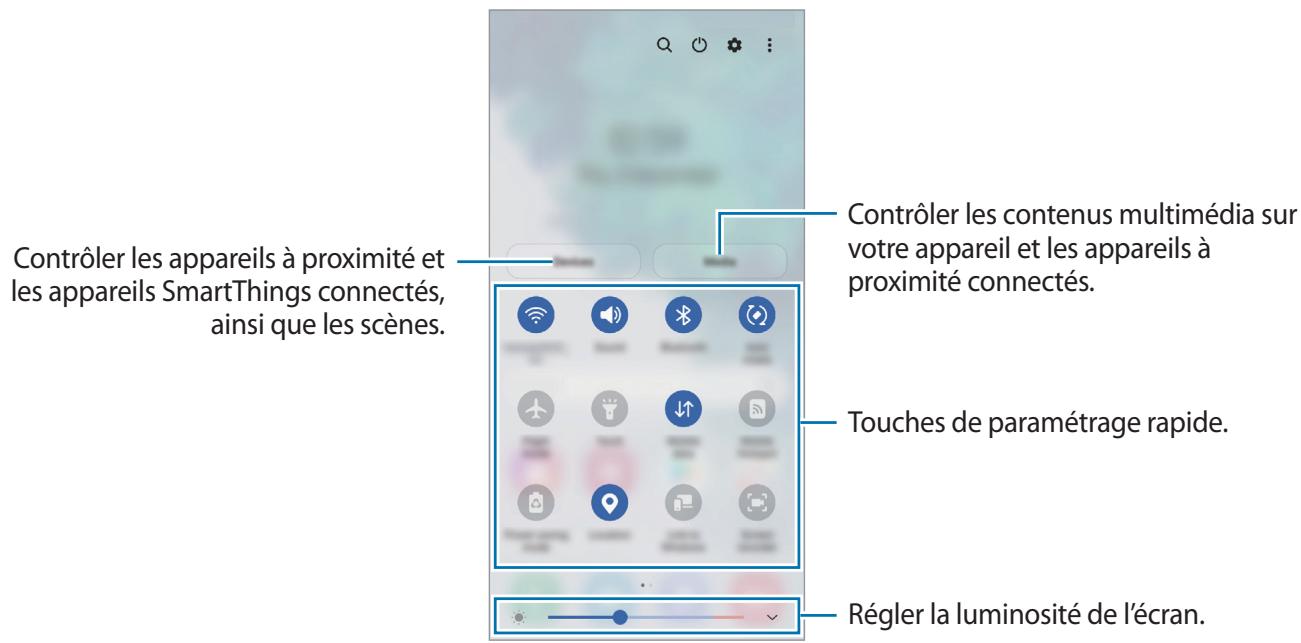 SAMSUNG A40 - Utiliser les touches de paramétrage rapide - 1