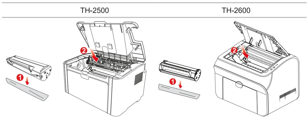 THOMSON TH 2500 - Remplacer la cartouche de toner - 4