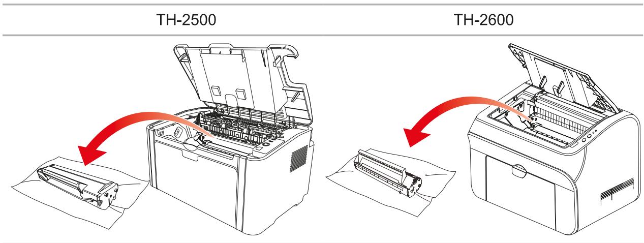 THOMSON TH 2500 - Remplacer la cartouche de toner - 2