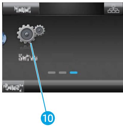 HP COLORJET PRO M283FDN - Présentation de l'écran d'accueil - 4
