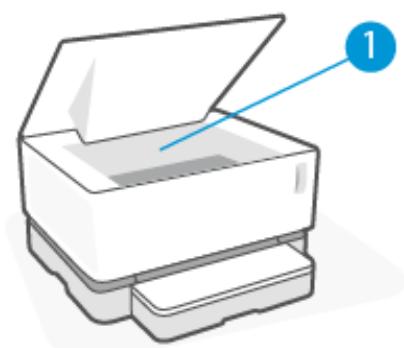 HP NEVERSTOP 1001NW - Emplacements des bourrages papier - 1