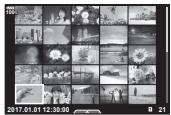 OLYMPUS E-M1 MARK II - Affichage de l'index/Affichage du calendrier - 3
