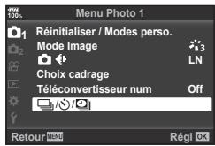 OLYMPUS E-M1 MARK II - Réglage du retardateur personnalisé (☐/☐) - 1