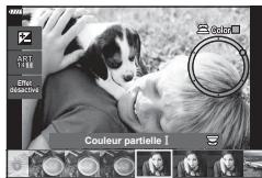 OLYMPUS E-M10 MARK IV - Utilisation de [Couleur partielle] - 1