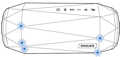 PHILIPS SB500A - Make sure that the speaker is in Bluetooth pairing mode. - 1