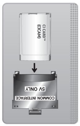SAMSUNG UE32T4005 - Connexion de la « CARTE CI ou CI+ » via la fente de l'common interface avec l'adaptateur de CARTE CI - 2