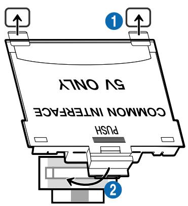 SAMSUNG UE32T4005 - Connexion de la « CARTE CI ou CI+ » via la fente de l'common interface avec l'adaptateur de CARTE CI - 1