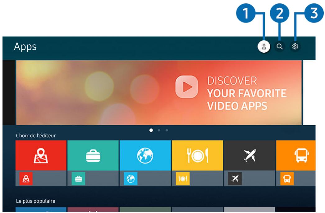 SAMSUNG UE32T4005 - Utilisation du service apps - 1