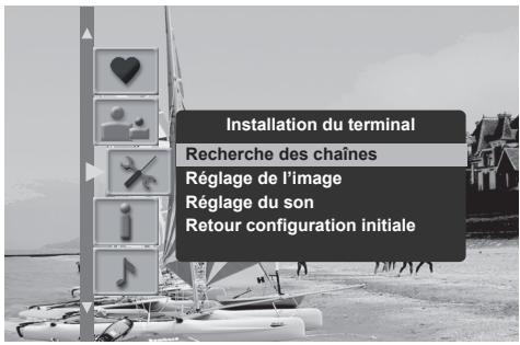 SAGEM DS86HD - Réglages du terminal de réception - 1
