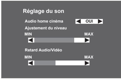 SAGEM DS86HD - 6-3-3 Réglage du retard audio/vidéo - 1