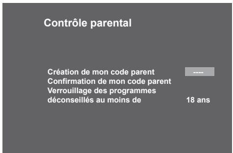 SAGEM DS86HD - Création du code parent et besoin du niveau de protection - 1