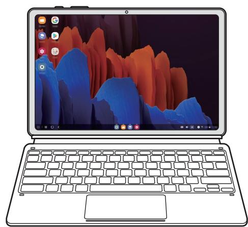 SAMSUNG GALAXY TAB S7 11 SM-T870 - Commander avec le pavé tactile et le clavier de l'étui clavier - 1